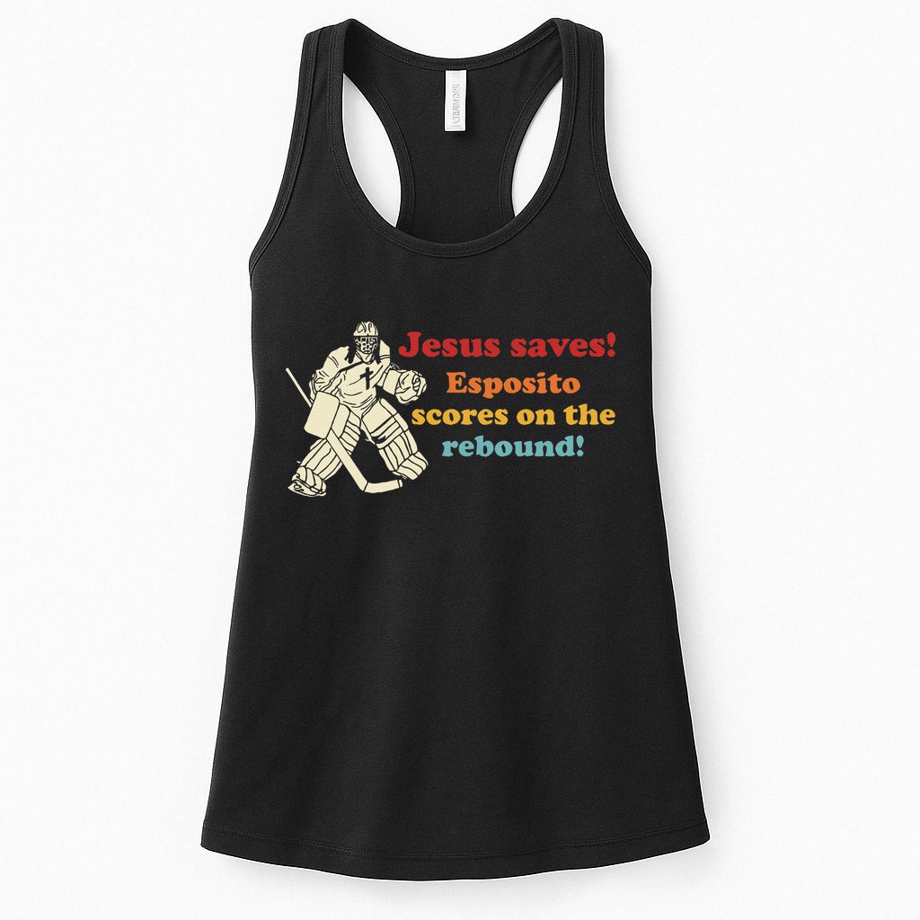 Jesus Saves Esposito Scores On The Rebound Womens Tank Top