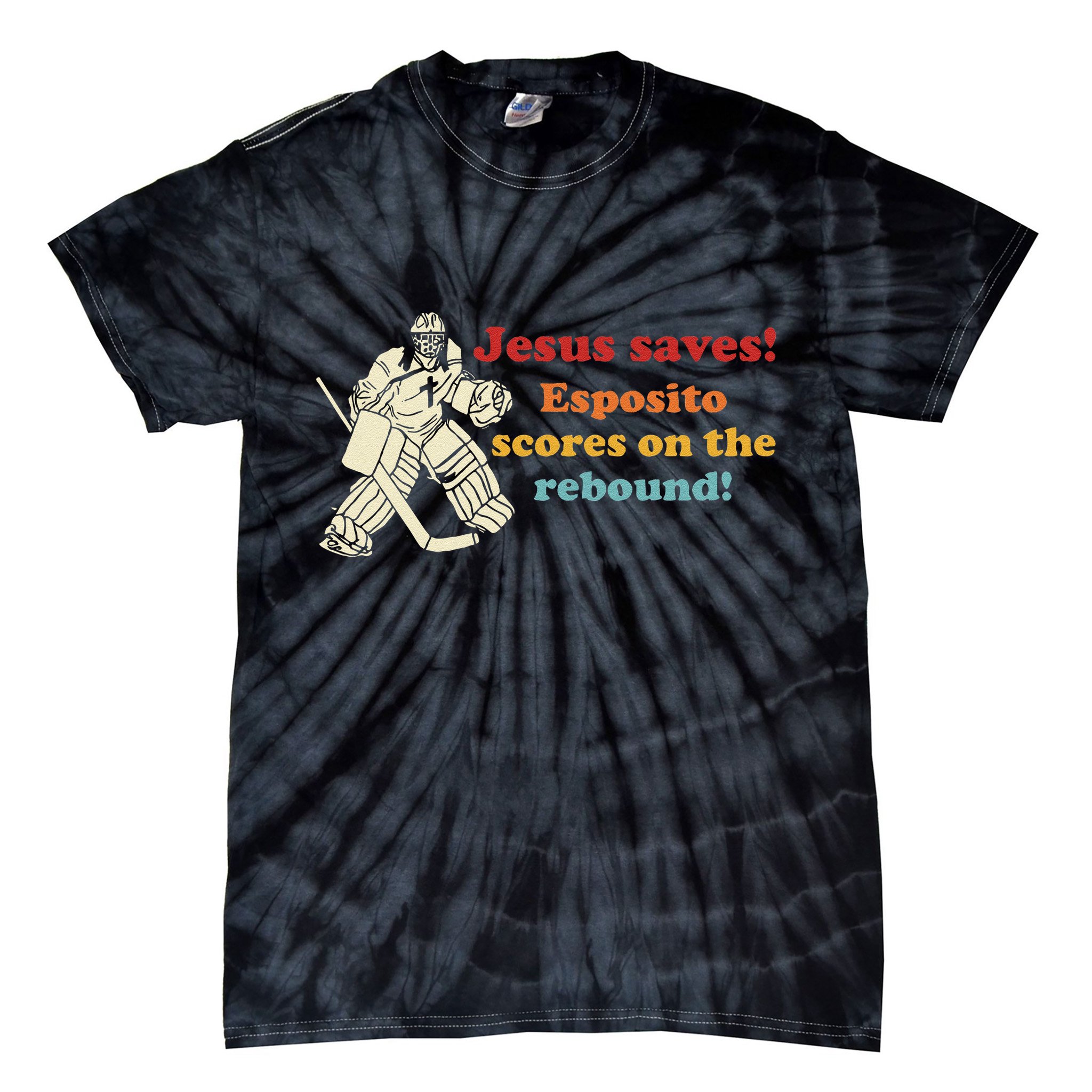 Jesus Saves Esposito Scores On The Rebound Tie-Dye T-Shirt