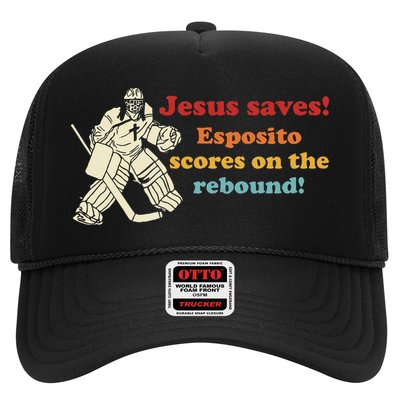Jesus Saves Esposito Scores On The Rebound Trucker Hat