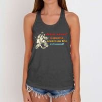 Jesus Saves Esposito Scores On The Rebound Women's Knotted Racerback Tank