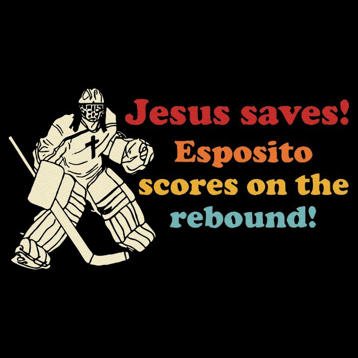 Jesus Saves Esposito Scores On The Rebound Visor