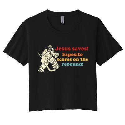 Jesus Saves Esposito Scores On The Rebound Crop Top