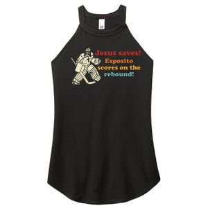 Jesus Saves Esposito Scores On The Rebound Women's Perfect Tri Rocker Tank