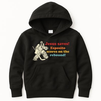 Jesus Saves Esposito Scores On The Rebound Kids Hoodie