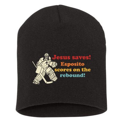 Jesus Saves Esposito Scores On The Rebound Short Acrylic Beanie