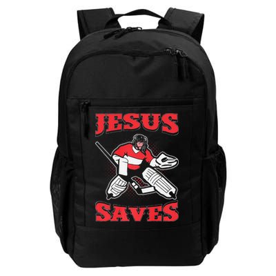 Jesus Saves Funny Hockey 10402 Backpack