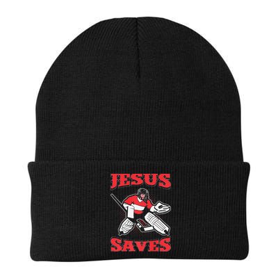 Jesus Saves Funny Hockey 10402 Beanie