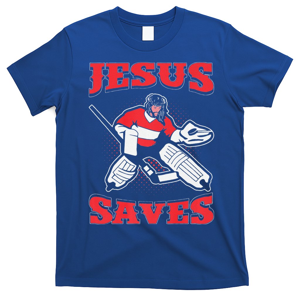 Jesus Saves Funny Hockey 10402 T-Shirt