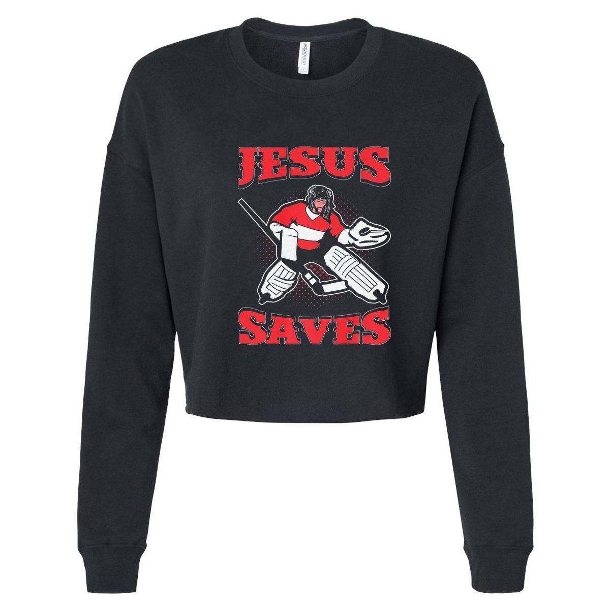 Jesus Saves Funny Hockey 10402 16 in Basic Backpack