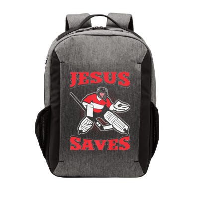 Jesus Saves Funny Hockey 10402 Vector Backpack