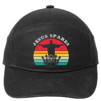 Jesus Spares Funny Christian Humor Bowling Lovers 7-Panel Snapback Hat