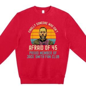 Jack Smith For President Jack Smith 2024 Karma Retro Us Flag Premium Crewneck Sweatshirt