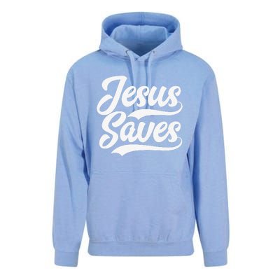 Jesus Saves Faith Based Quote Christian Unisex Surf Hoodie