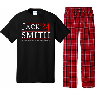 Jack Smith For President Jack Smith 2024 Karma Retro Us Flag Pajama Set