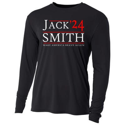 Jack Smith For President Jack Smith 2024 Karma Retro Us Flag Cooling Performance Long Sleeve Crew