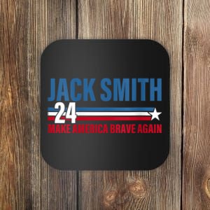 Jack Smith For President Jack Smith 2024 Karma Retro Us Flag Coaster