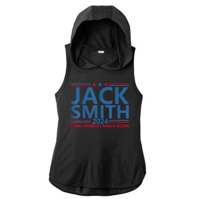 Jack Smith For President Jack Smith 2024 Karma Retro Us Flag Ladies PosiCharge Tri-Blend Wicking Draft Hoodie Tank