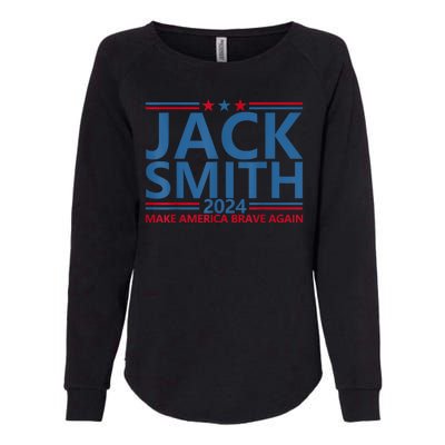 Jack Smith For President Jack Smith 2024 Karma Retro Us Flag Womens California Wash Sweatshirt