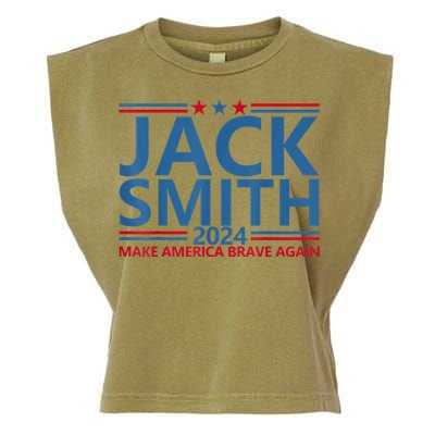 Jack Smith For President Jack Smith 2024 Karma Retro Us Flag Garment-Dyed Women's Muscle Tee