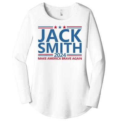 Jack Smith For President Jack Smith 2024 Karma Retro Us Flag Women's Perfect Tri Tunic Long Sleeve Shirt