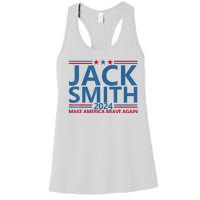 Jack Smith For President Jack Smith 2024 Karma Retro Us Flag Women's Racerback Tank