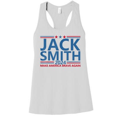 Jack Smith For President Jack Smith 2024 Karma Retro Us Flag Women's Racerback Tank