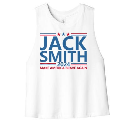 Jack Smith For President Jack Smith 2024 Karma Retro Us Flag Women's Racerback Cropped Tank