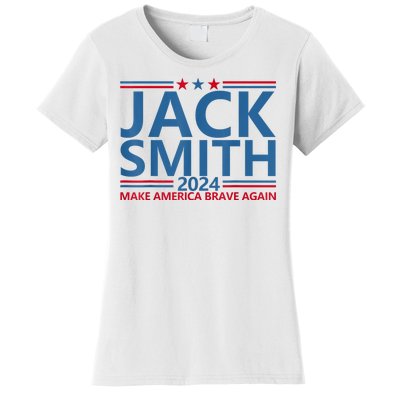 Jack Smith For President Jack Smith 2024 Karma Retro Us Flag Women's T-Shirt