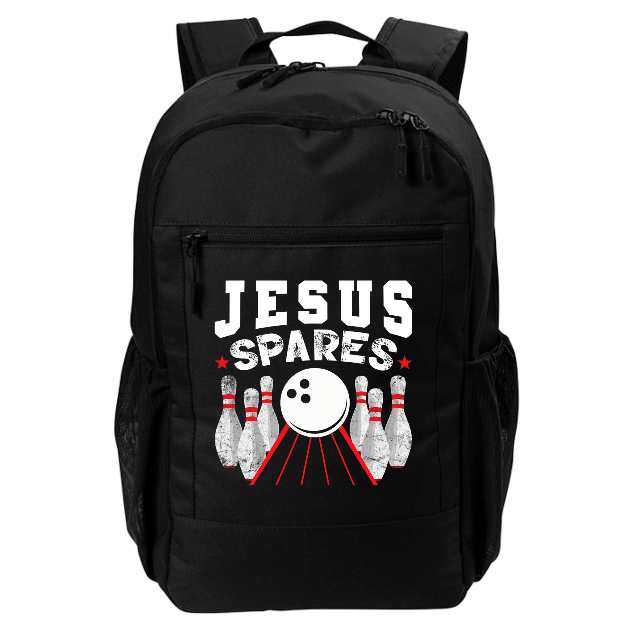 Jesus Spares Funny Christian Bowling Backpack