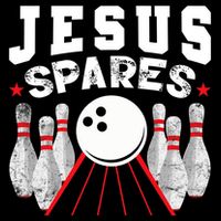 Jesus Spares Funny Christian Bowling Womens T-Shirt