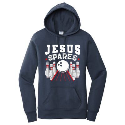 Jesus Spares Funny Christian Bowling Women's Pullover Hoodie