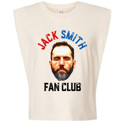 Jack Smith Fan Club Retro Usa Flag American Funny Political Garment-Dyed Women's Muscle Tee