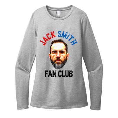 Jack Smith Fan Club Retro Usa Flag American Funny Political Womens CVC Long Sleeve Shirt