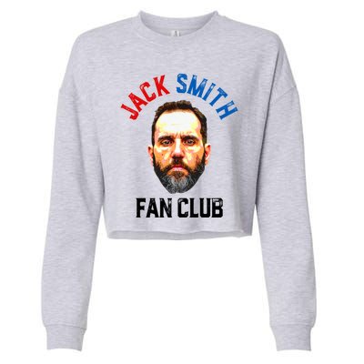 Jack Smith Fan Club Retro Usa Flag American Funny Political Cropped Pullover Crew