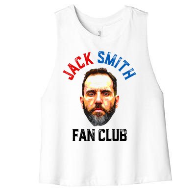 Jack Smith Fan Club Retro Usa Flag American Funny Political Women's Racerback Cropped Tank