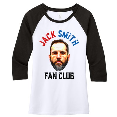 Jack Smith Fan Club Retro Usa Flag American Funny Political Women's Tri-Blend 3/4-Sleeve Raglan Shirt