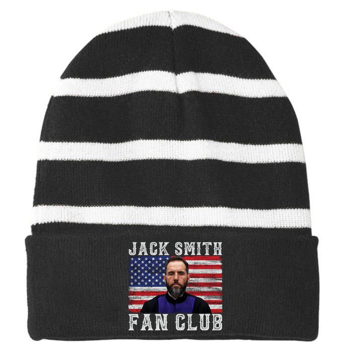 Jack Smith Fan Club American Flag Striped Beanie with Solid Band