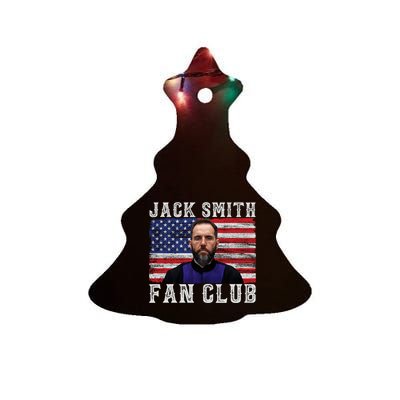 Jack Smith Fan Club American Flag Ceramic Tree Ornament