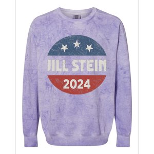 Jill Stein For President 2024 Green Party Usa Flag Colorblast Crewneck Sweatshirt