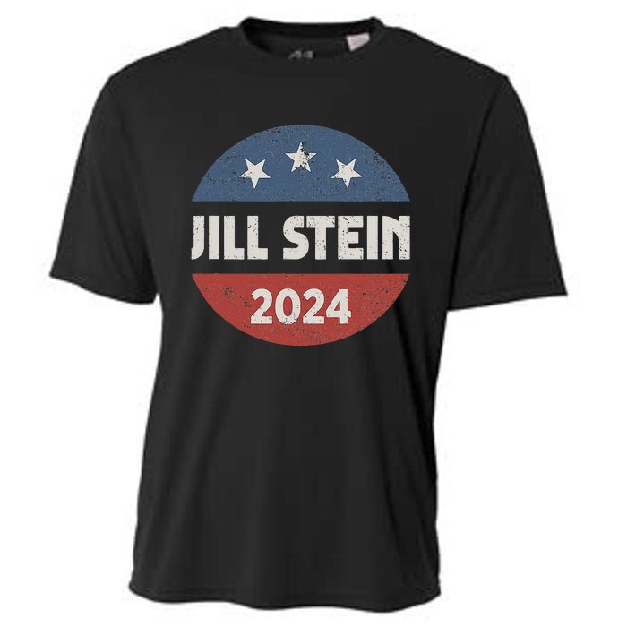 Jill Stein For President 2024 Green Party Usa Flag Cooling Performance Crew T-Shirt