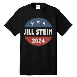 Jill Stein For President 2024 Green Party Usa Flag Tall T-Shirt