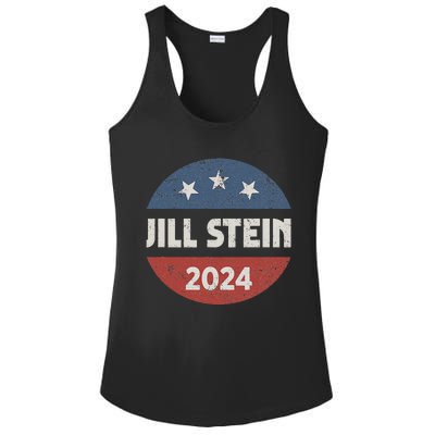 Jill Stein For President 2024 Green Party Usa Flag Ladies PosiCharge Competitor Racerback Tank