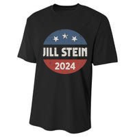 Jill Stein For President 2024 Green Party Usa Flag Performance Sprint T-Shirt