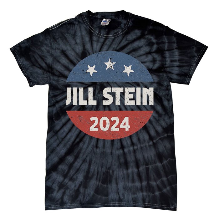 Jill Stein For President 2024 Green Party Usa Flag Tie-Dye T-Shirt