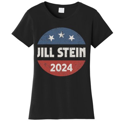 Jill Stein For President 2024 Green Party Usa Flag Women's T-Shirt