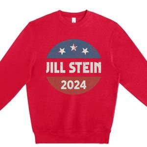 Jill Stein For President 2024 Green Party Usa Flag Premium Crewneck Sweatshirt