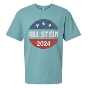 Jill Stein For President 2024 Green Party Usa Flag Sueded Cloud Jersey T-Shirt