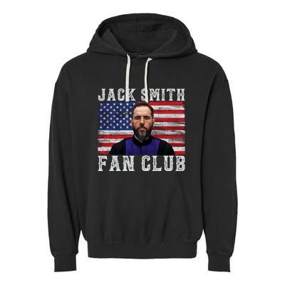 Jack Smith Fan Club American Flag Funny Political Garment-Dyed Fleece Hoodie