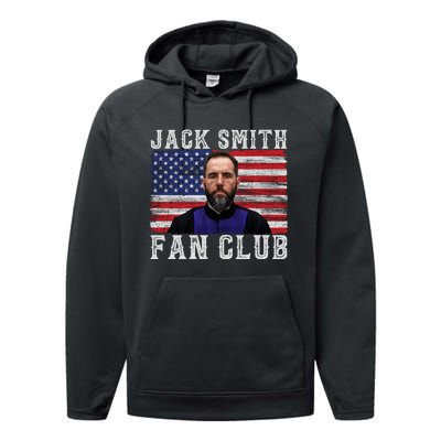 Jack Smith Fan Club American Flag Funny Political Performance Fleece Hoodie