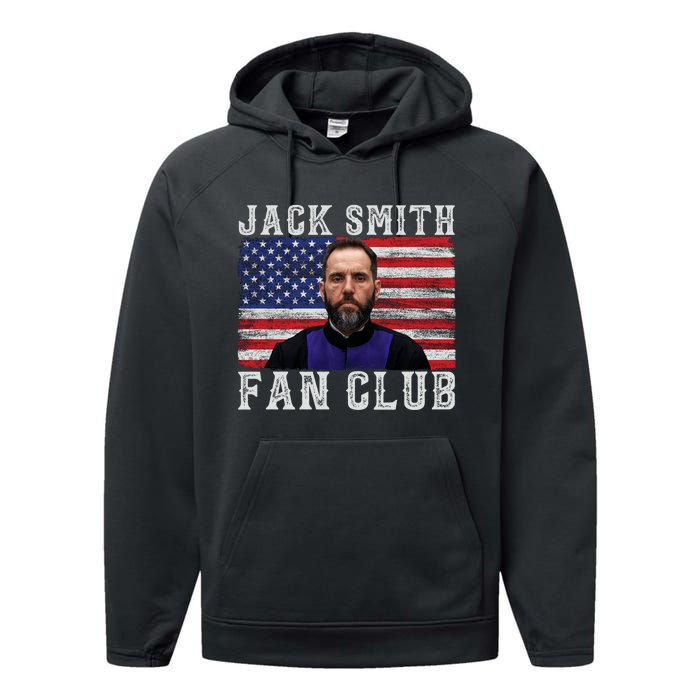 Jack Smith Fan Club American Flag Funny Political Performance Fleece Hoodie